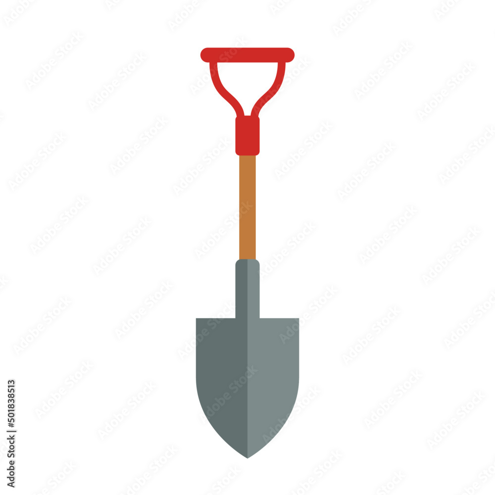 shovel vector icon spade logo illustration flat modern design Stock Vector  | Adobe Stock