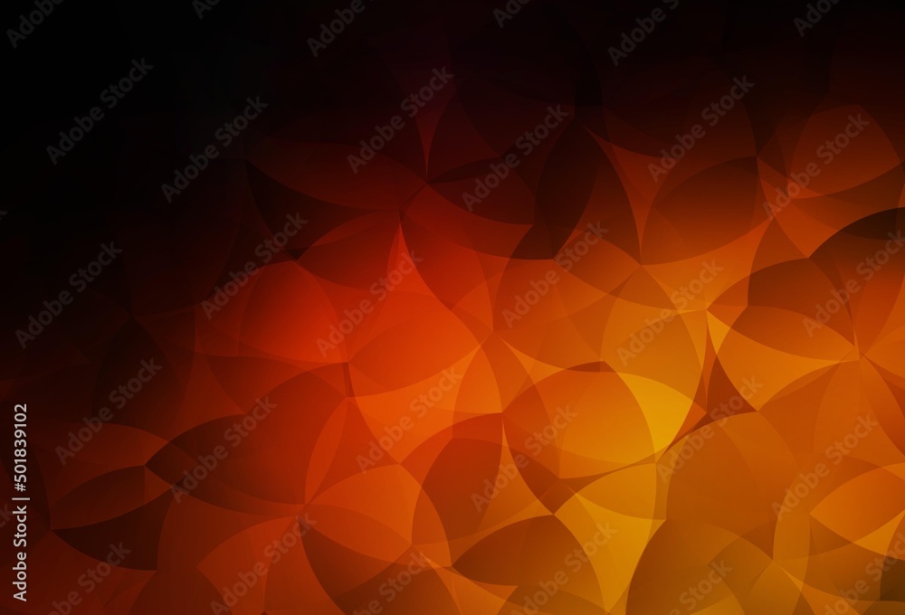 Dark Red vector abstract mosaic backdrop. - obrazy, fototapety, plakaty 