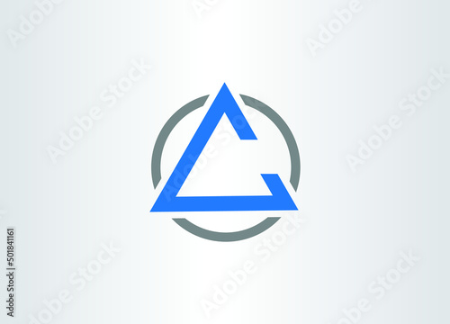 CA,AC ,C ,A Abstract letters Logo Monogram