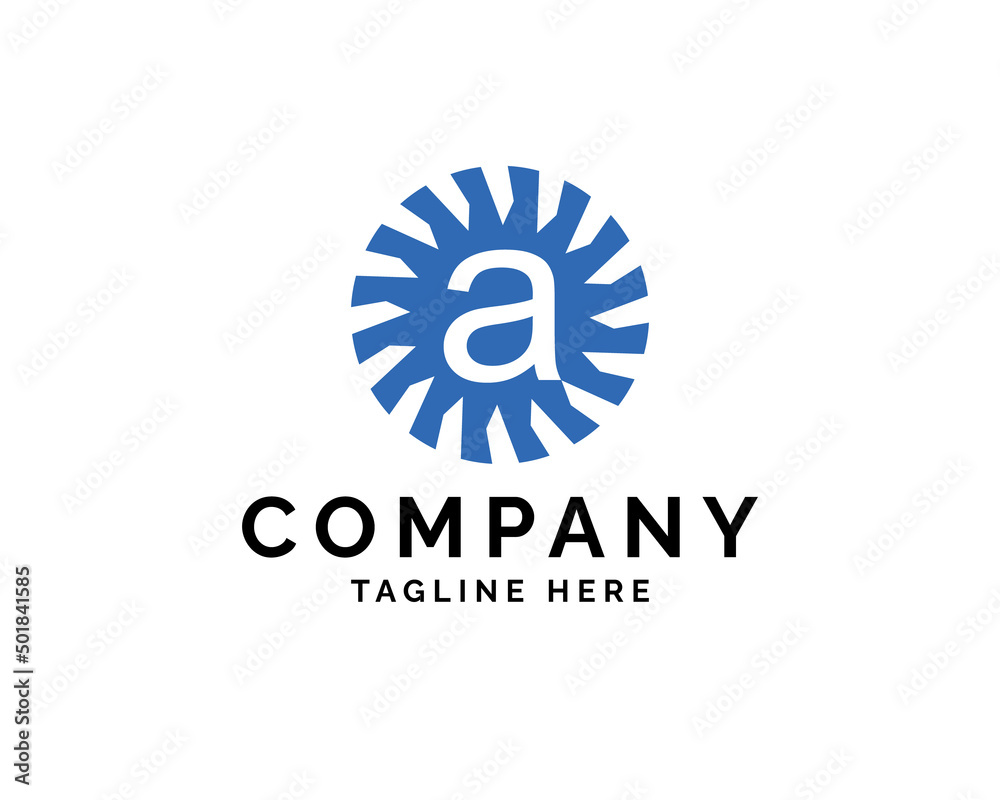 Fototapeta premium letter A community logo company