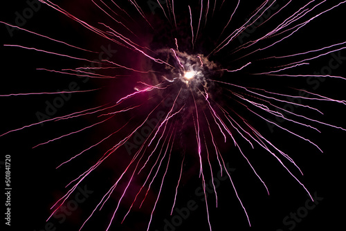fireworks in the night sky