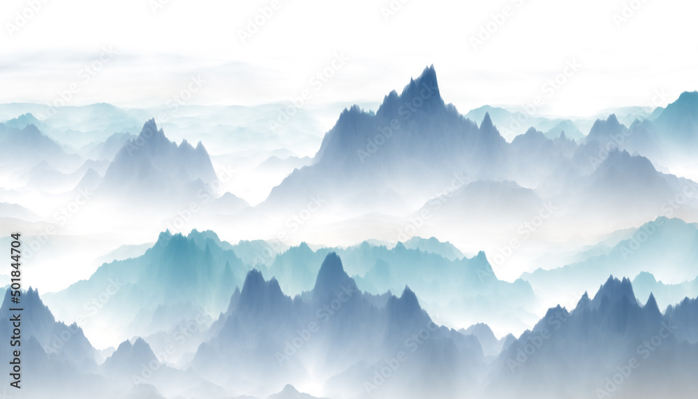 mountain landscape in the morning