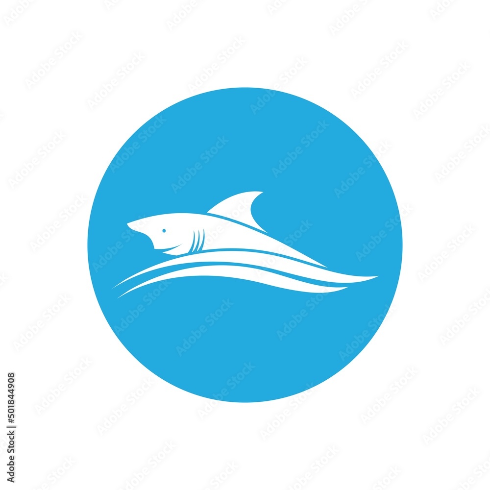 Shark illustration Logo design icon Shark illustration Logo design icon