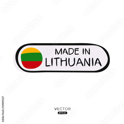 Free Download Made in Lithuania, vector illustration. - GFXLoad
