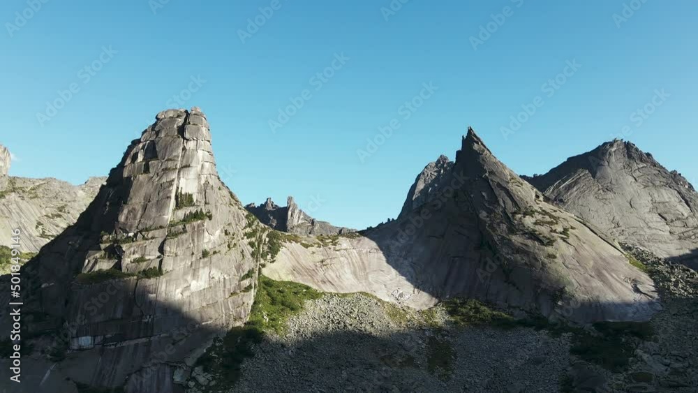 Rock Porabola, located in the natural park of regional significance Ergaki Rock Porabola, located in the natural park of regional significance Ergaki