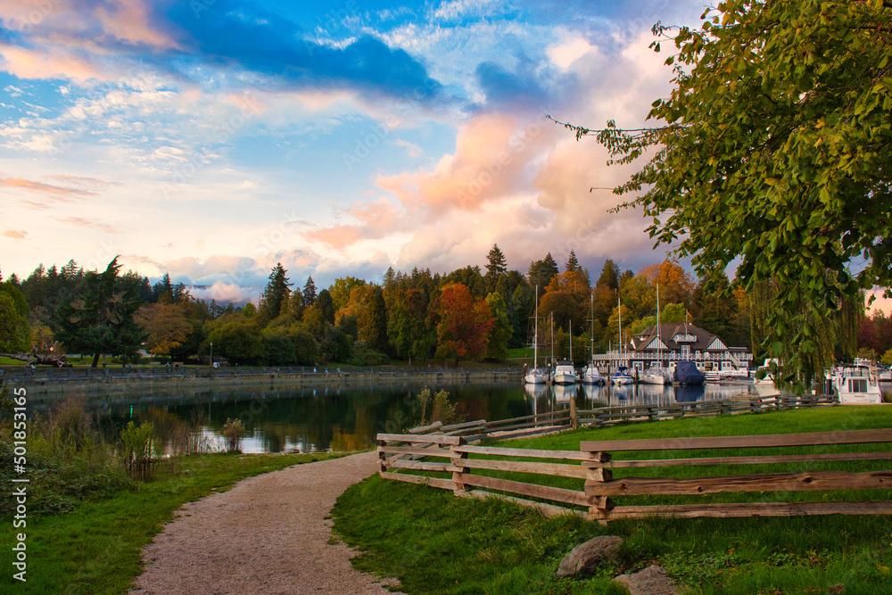 Obraz premium landscape with lake