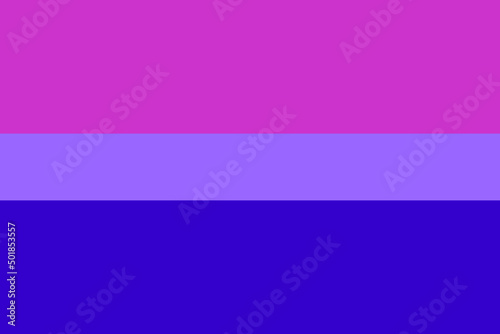 LGBT community. Vector Flag of Bisexual. Official symbols. Pride month. Against discrimination. Bright concept background, template for banners, signs, logo design
