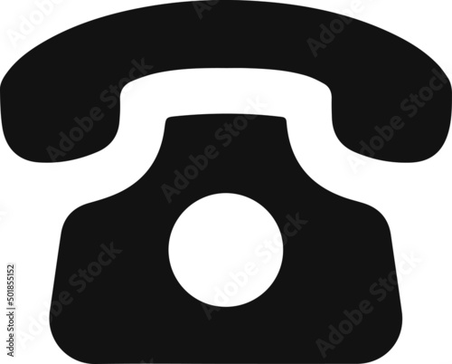 illustration of a telephone receiver icon vector