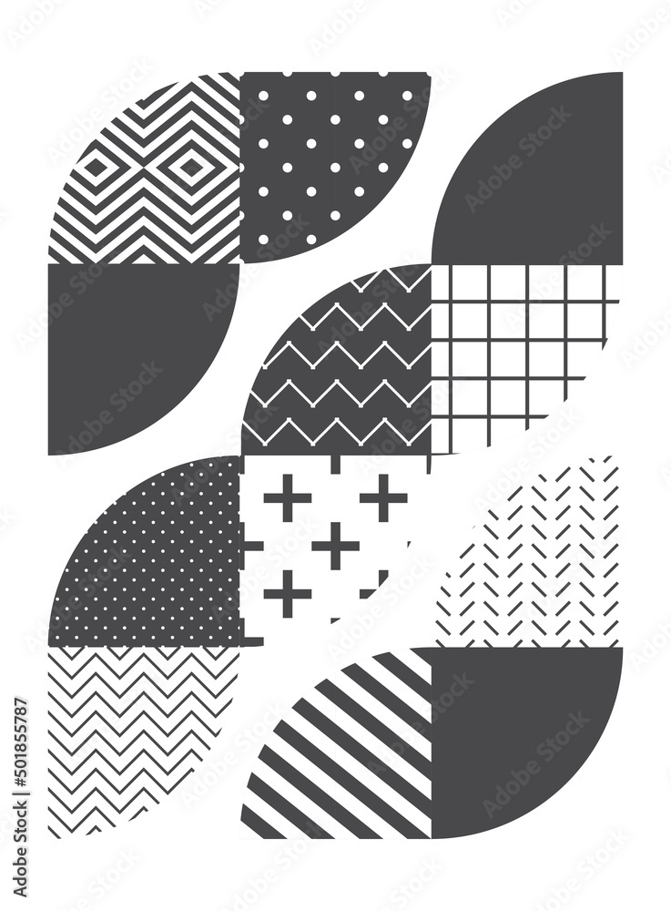 Trendy abstract art background with geometric elements Trendy abstract art background with geometric elements