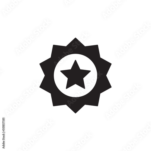 Premium quality, or best rating icon in black flat glyph, filled style isolated on white background