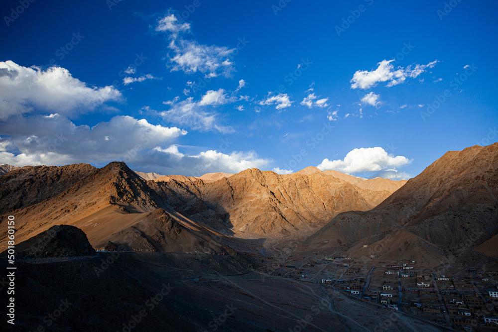 landscape with sky in Ladakh 