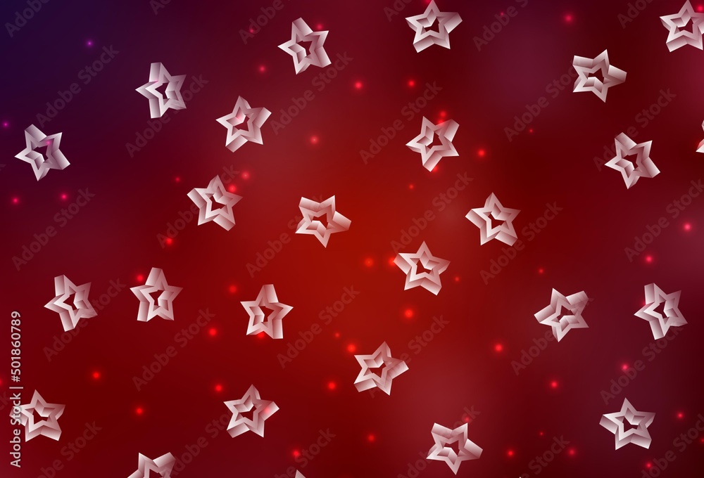 Dark Red vector texture with beautiful stars. Dark Red vector texture with beautiful stars.