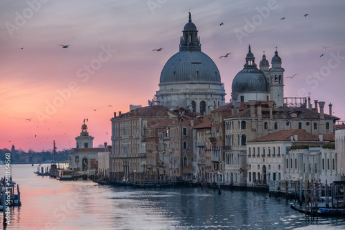 Venedig, Morgenstimmung, Grand Kanal, Santa Maria della Salute