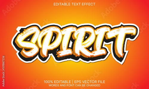 Spirit text effect