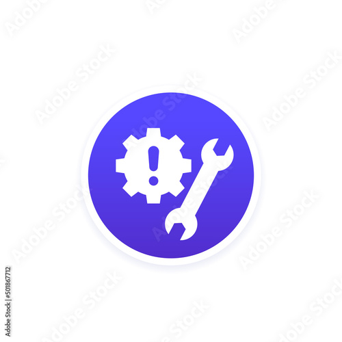 fixing errors or technical problems vector icon