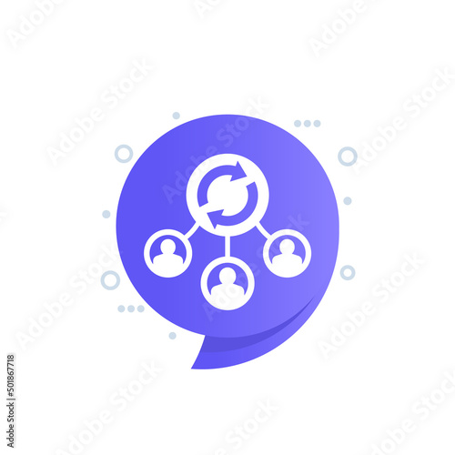 lead generation icon with people