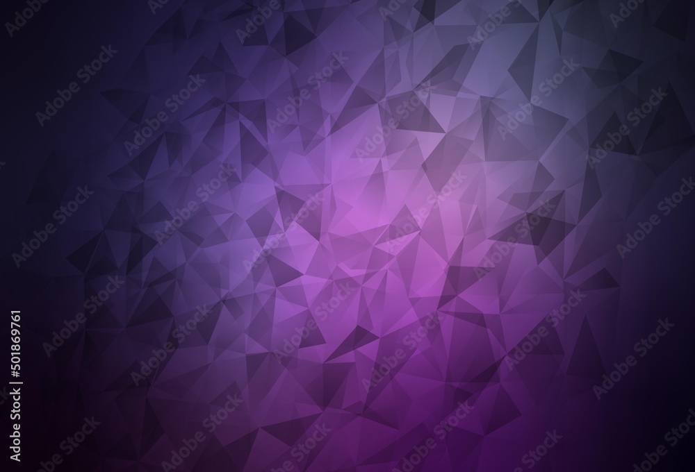 Dark Purple, Pink vector shining triangular backdrop. Dark Purple, Pink vector shining triangular backdrop.