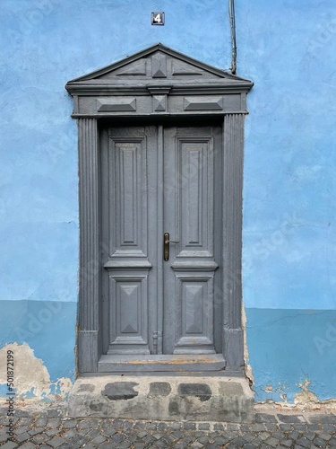 greek door on the wall