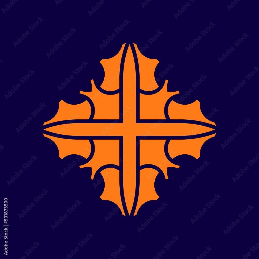Fototapeta premium Abstract mandala antique decorative vector image, icon, template design, etc