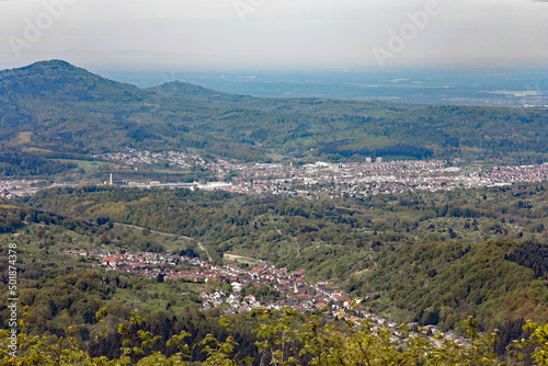 Blick auf Gaggenau und Sulzbach