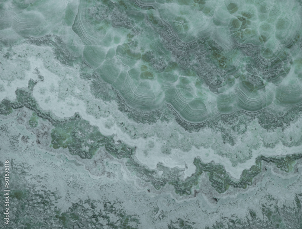 Obraz premium green tile marble with abstract pattern