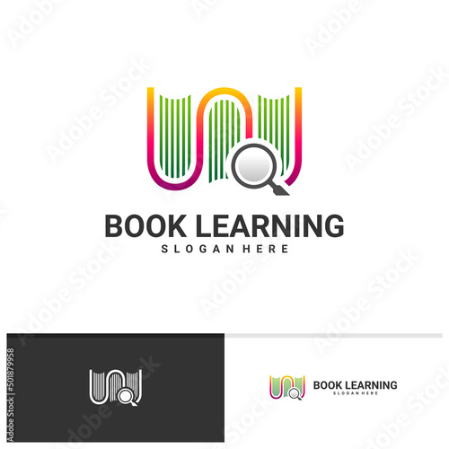 Find Book logo vector template, Creative Book logo design concepts