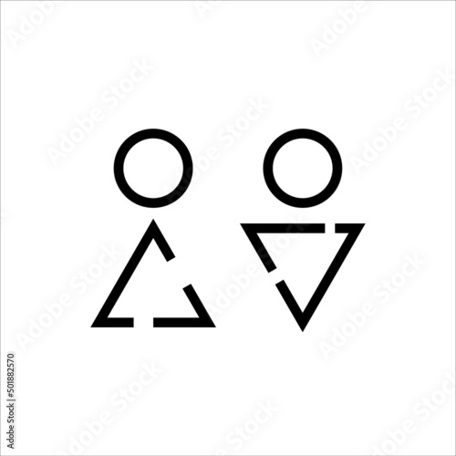 man and woman icon vector illustration symbol