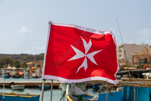 Maltese red Navy flag