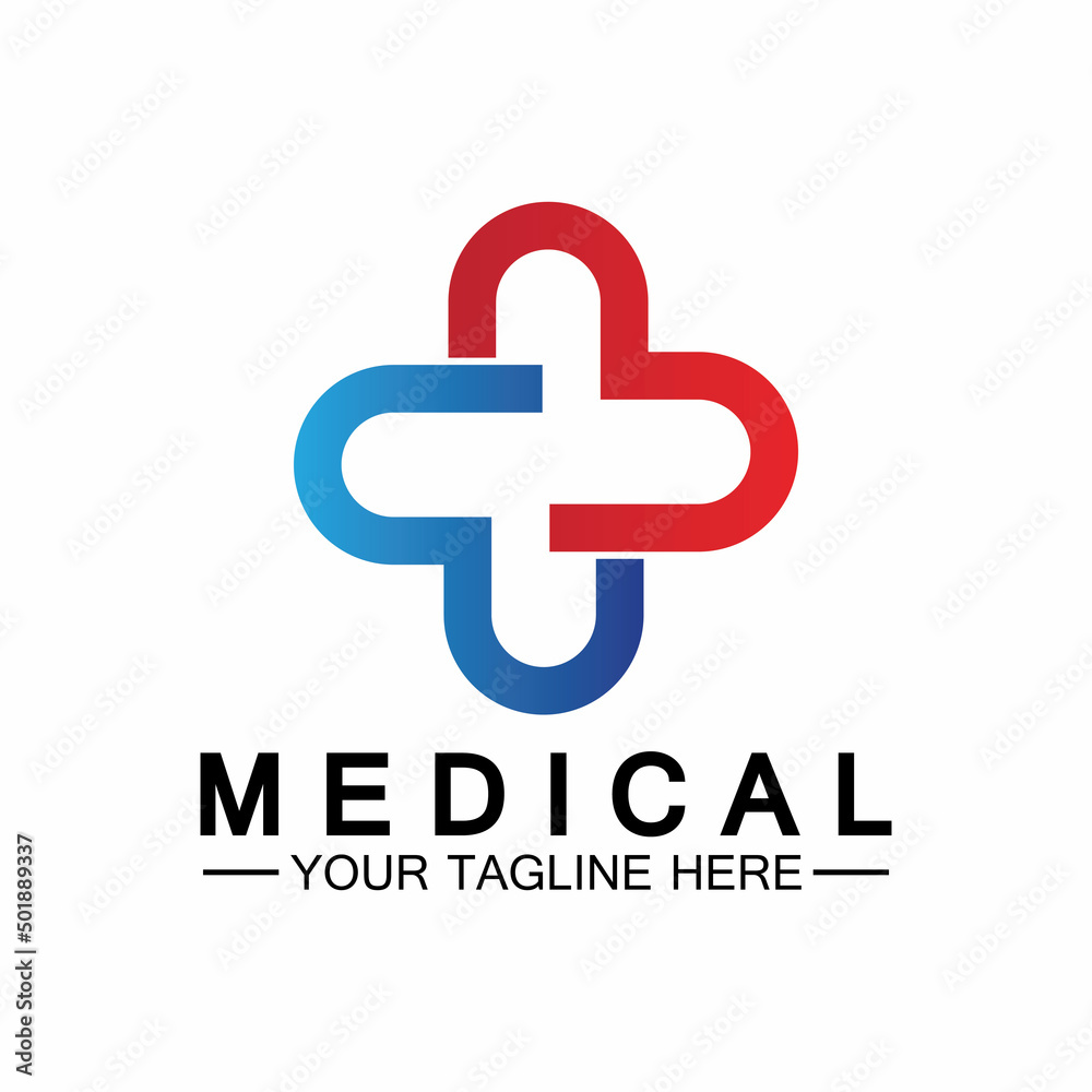 Medical Cross and Health Pharmacy Logo Vector Template Medical Cross and Health Pharmacy Logo Vector Template