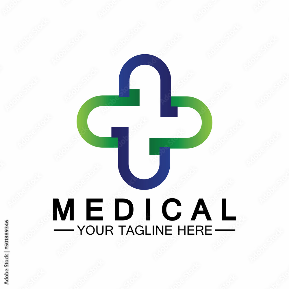 Medical Cross and Health Pharmacy Logo Vector Template Medical Cross and Health Pharmacy Logo Vector Template