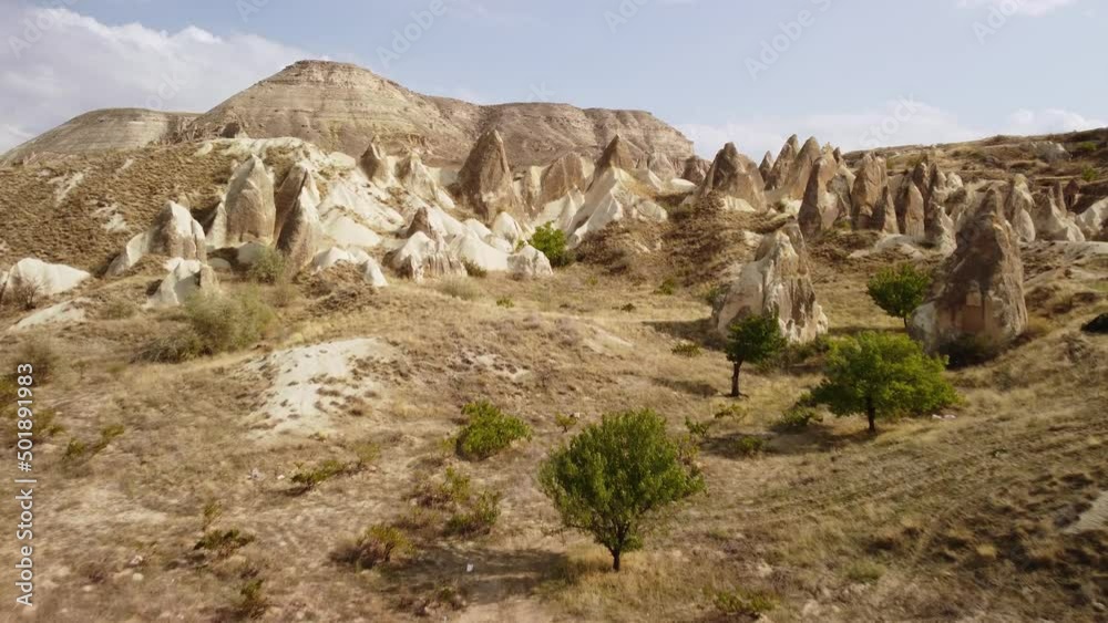 Aerial view of Goreme Historical National Park in Cappadocia Aerial view of Goreme Historical National Park in Cappadocia