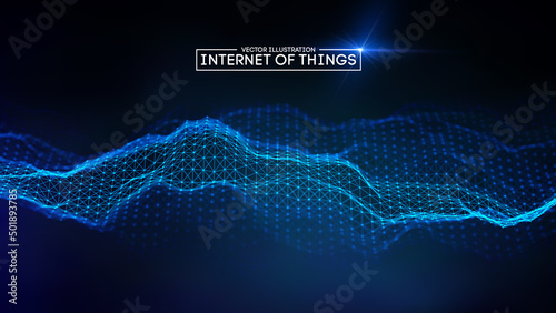 Internet of things background. Iot technology background EPS 10 © RDVector