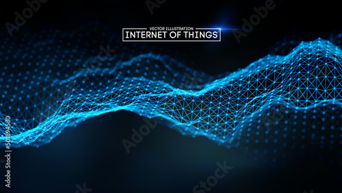 Internet of things background. Iot technology background EPS 10