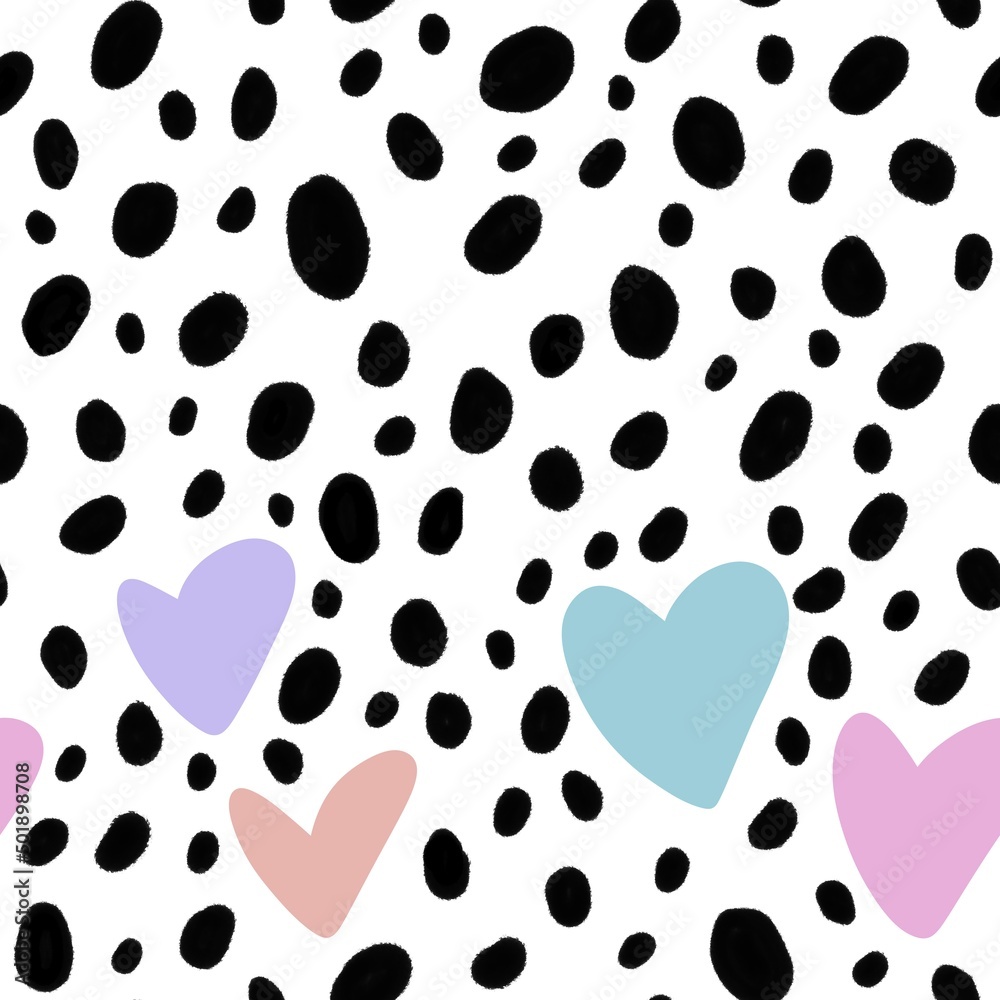 Seamless valentines pattern with hearts for postcard and gifts and cards Seamless valentines pattern with hearts for postcard and gifts and cards