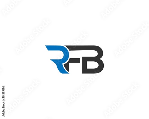 Simple RFB Logo Icon Design Idea Concept Vector Symbol illustration. photo