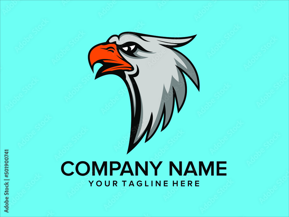 Obraz premium eagle head logo with color background
