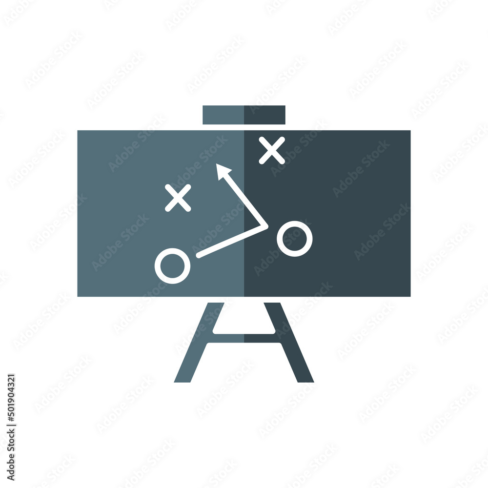 Strategy board icon vector. suitable for football symbol, sport. flat icon style. simple design editable. Design simple illustration