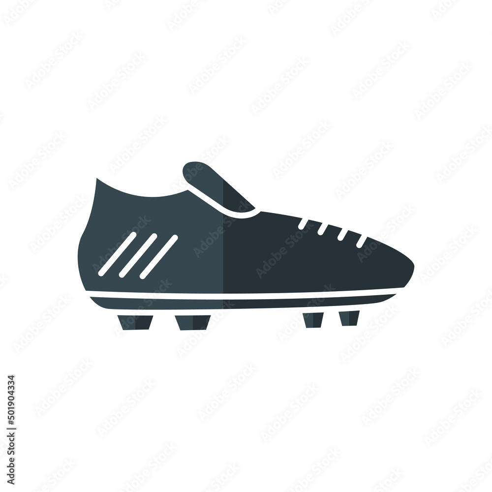 Soccer shoes icon vector. suitable for football symbol, sport. flat icon style. simple design editable. Design simple illustration Soccer shoes icon vector. suitable for football symbol, sport. flat icon style. simple design editable. Design simple illustration