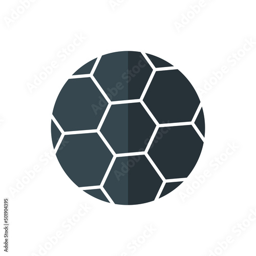 Ball icon vector. suitable for sport symbol, soccer. flat icon style. simple design editable. Design simple illustration