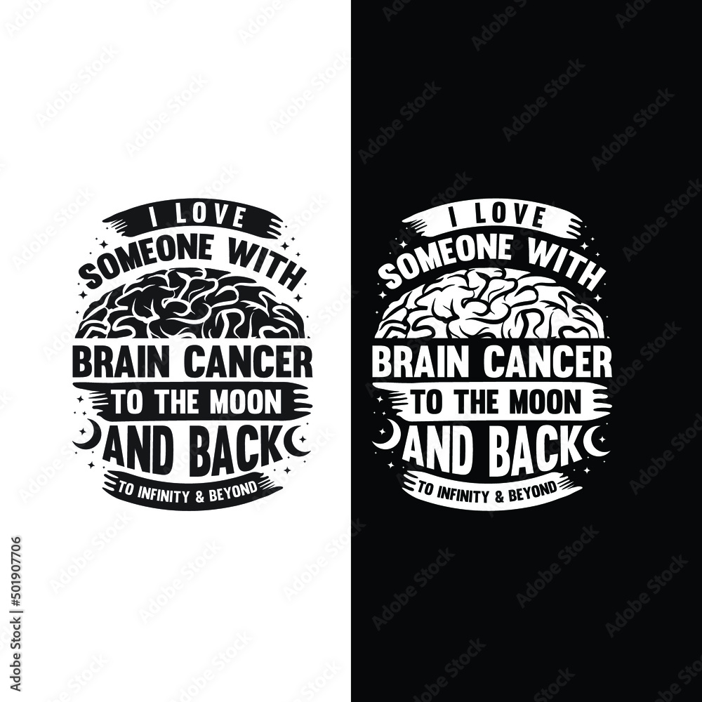 Brain cancer awareness colorful t-shirt design print vector Brain cancer awareness colorful t-shirt design print vector