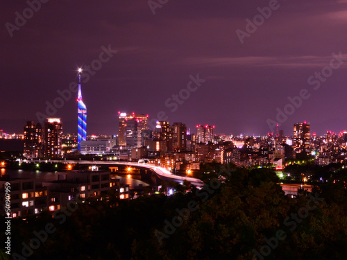 Wallpaper Mural 福岡の夜景 Torontodigital.ca