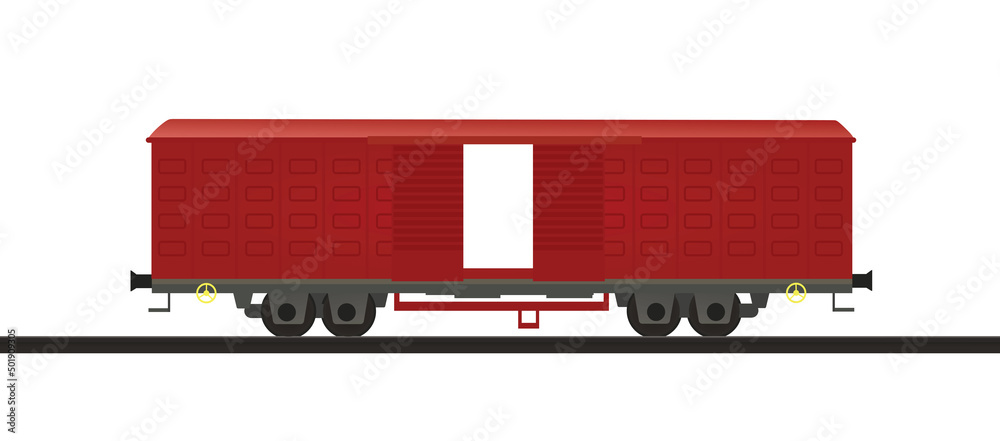 Transport cargo wagon. vector illustration Transport cargo wagon. vector illustration