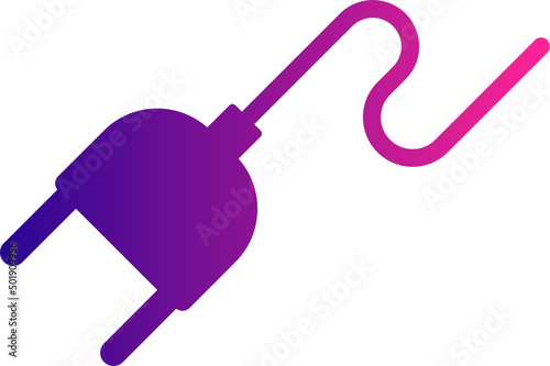 Plug gradient icon