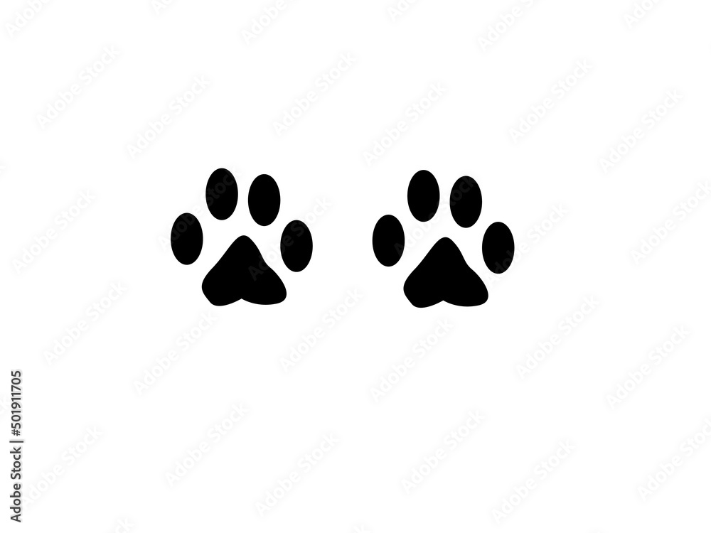 footprint dog vector footprint dog vector