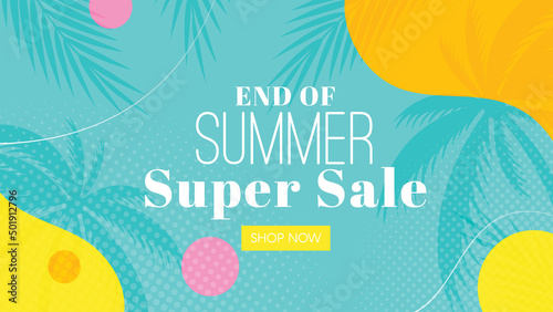 Summer sale vector banner graphic vector