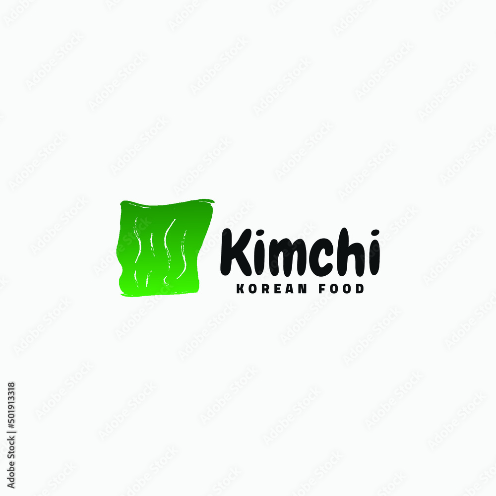 Fototapeta premium Kimchi Korean food logo icon vector design template. modern kimchi logo design vector illustration with gradient color, clean and unique styles.