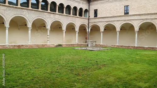 courtyard of the Dante museum in Ravenna photo