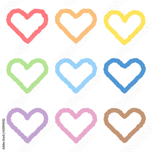 낙서 하트 이름 라벨 태그