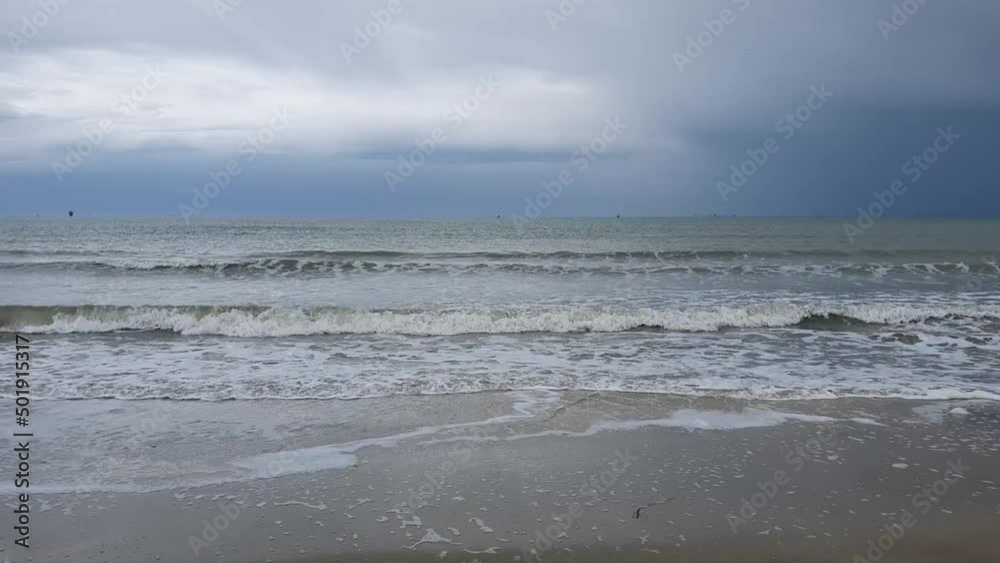view of the beach with sea on the horizon view of the beach with sea on the horizon