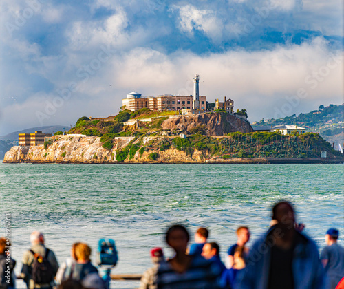 Foto Alcatraz prison island in bay of San Francisco